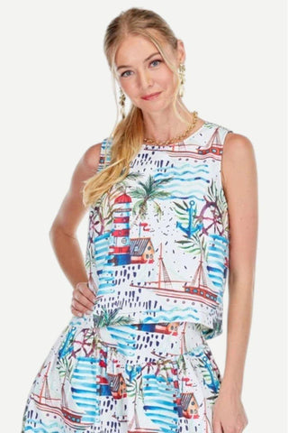Joy Joy Seaside Top, Blue