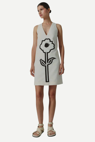 De Loreta Guiro Dress, Ivory Flower De Loreta