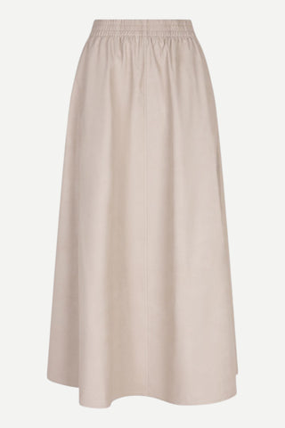 Esqualo Long Lightweight Skirt, Light Taupe