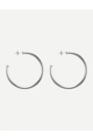 Sheila Fajl Petite Everybody's Favorite Hoops, Brushed Silver Plated SHEILA FAJL