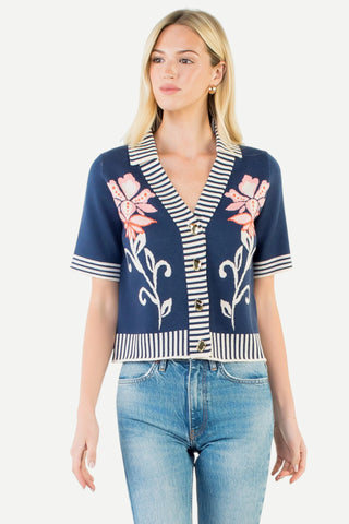 THML Short Sleeve Knitted Top THML