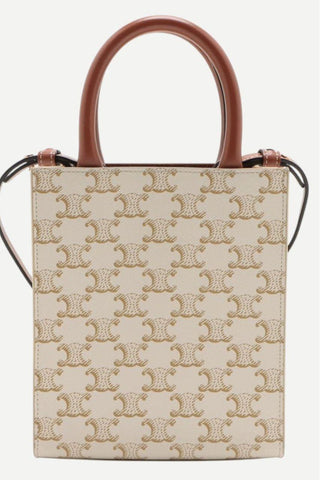 Celine Mini Vertical Cabas, Triomphe Canvas