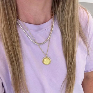 Allison Avery Classic Tennis Chain Necklace, 2mm