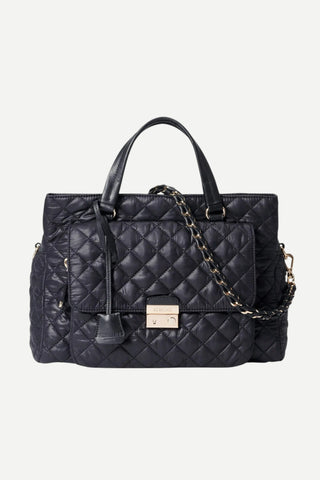 MZ Wallace Black Crosby Lock Satchel MZ WALLACE