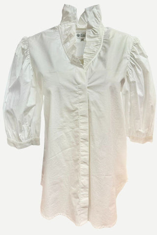 Holly Shae Laura Top, Solid White