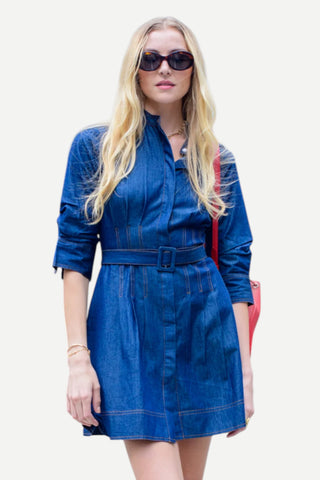 Elizabeth James The Label Cameron Dress - Solid Denim
