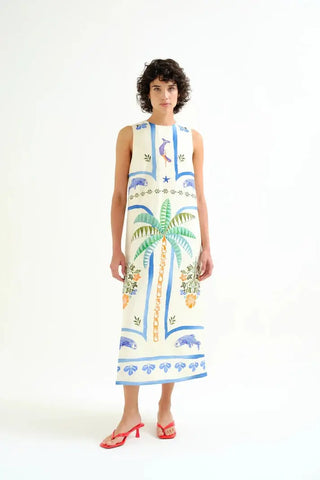 Compania Fantastica Long Dress, Palm & Mermaid Compania Fantastica