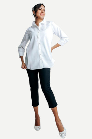 Perlavera Ginger Top, White