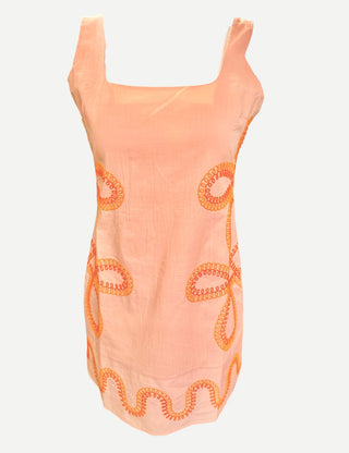 Anna Cate Zander Dress, Peach Swirl