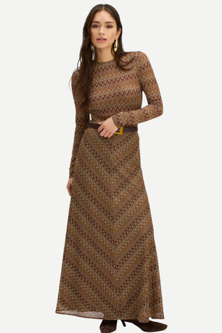 Allison Olive Skirt, Chestnut