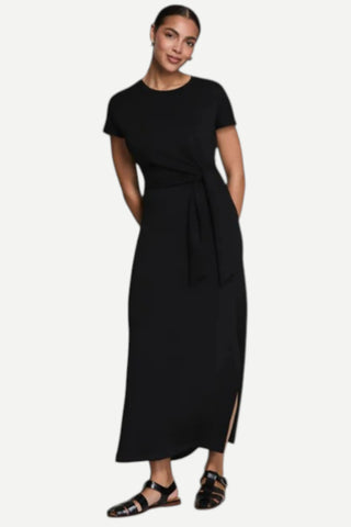 Spanx AirEssentials Tie Waist Maxi Dress, Very Black SPANX