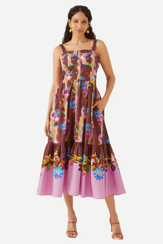 Alivia Gianna Dress, Cinnamon