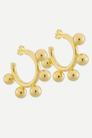Sheila Fajl Augusta Hoops, Shiny 18K Gold Plated SHEILA FAJL