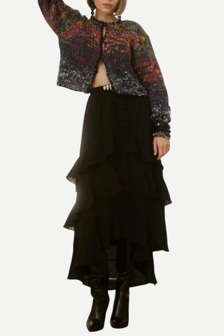 Allison Ella Midi Skirt, Black