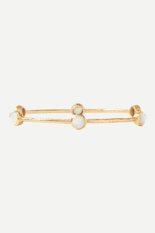 Julie Vos Milano Bangle Bracelet, Mother of Pearl