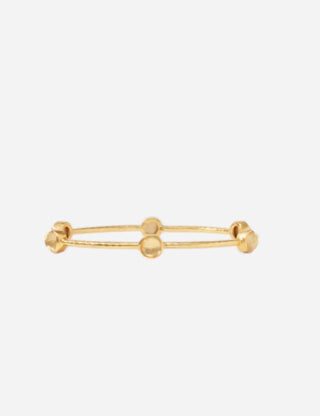 Julie Vos Medium Milano Luxe Bangle, Iridescent Champagne
