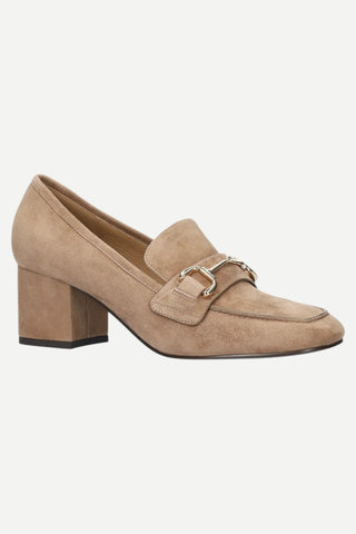 Bibi Lou Platform Ashe Pump Loafers, Taupe