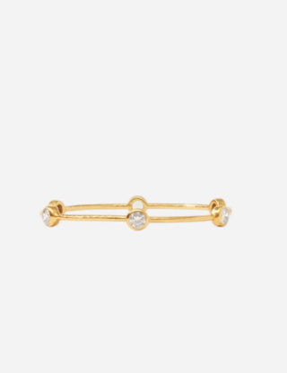 Julie Vos Small Milano Bangle, Cubic Zirconia