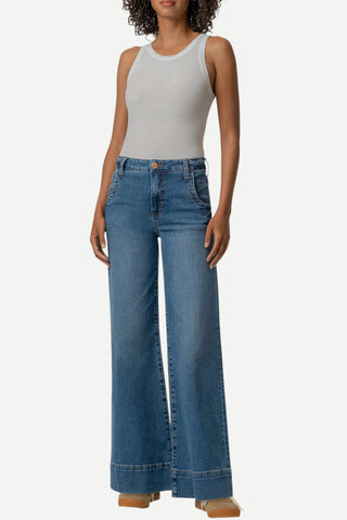 Kut From The Kloth Maya High Rise Wide Legs Pant W/ Wide Hem