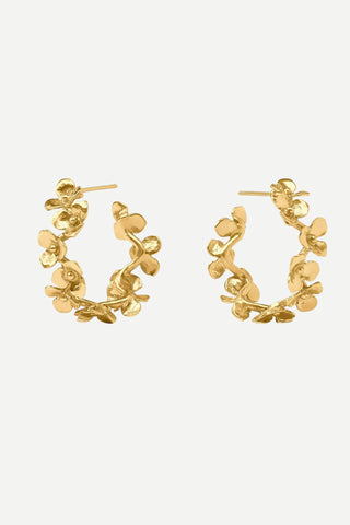 Julie Vos SMALL Bloom Hoop Earring, Gold JULIE VOS