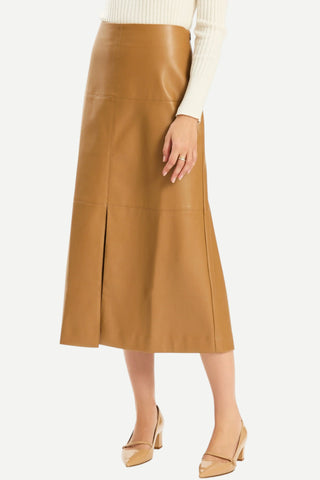 Tyler Boe Phoebe Vegan Skirt, Latte
