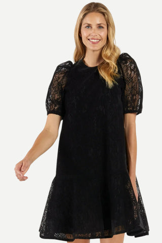 Jude Connally Harper Lace Dress, Black Scallop JUDE CONNALLY