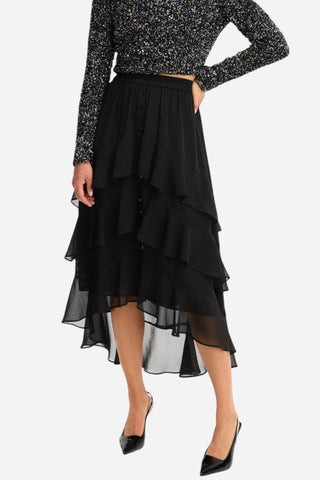 Allison Ella Midi Skirt, Black
