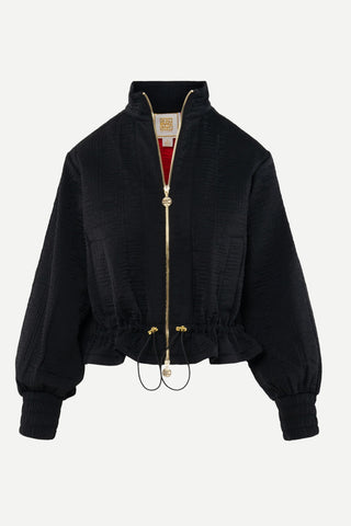 Emily McCarthy Bailey Bomber Jacket, Tap Shoe Black