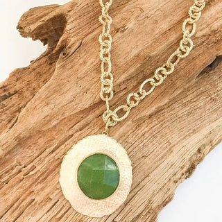 Virtue Jewelry Design The Suzanne Necklace, Chartreuse Green