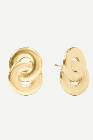 Julie Vos Infinity Earring - Rainbow, Gold