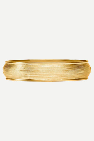 Julie Vos Cobblestone Hinge Bangle, Gold
