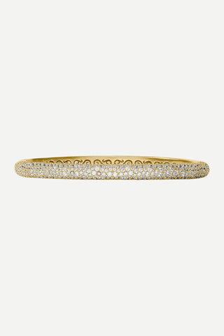 Julie Vos Stardust Hinge Bangle, Cubic Zirconia, OS