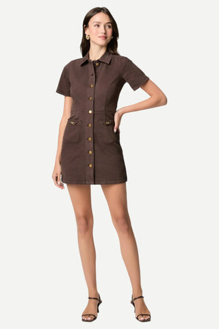 Paige Denim Clementine Dress, Chocolate