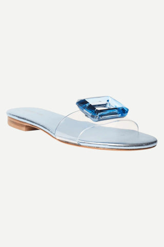 Cecelia New York Phillis Sandal, Blue Metallic CECELIA NY
