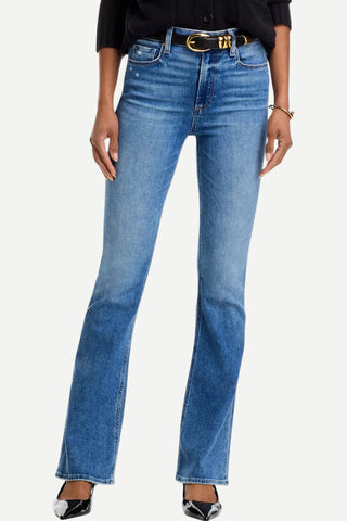 Paige Denim High Rise Laurel Canyon 32" Denim, Rock Show Distressed