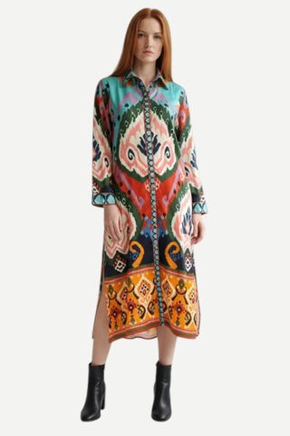 Maude Eliza Dress, Ikat