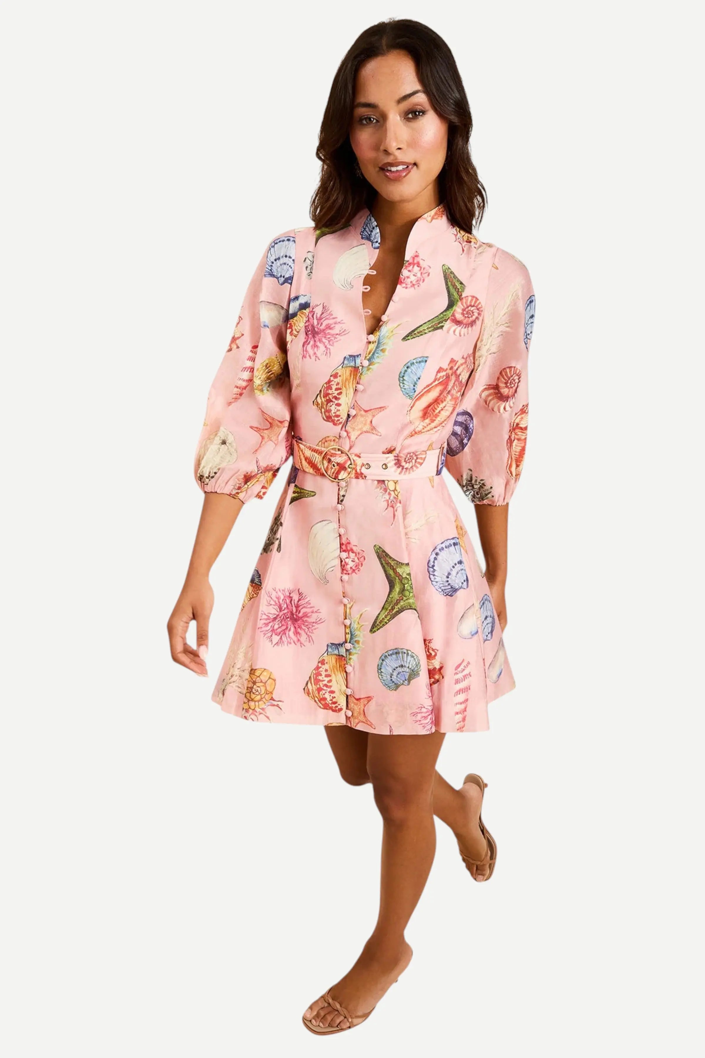 Valencia Mini Dress 6 / Seashell Symphony Valencia Mini Dress 6 / Seashell Symphony