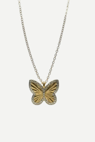 Allison Avery Fluted Butterfly Necklace Allison Avery