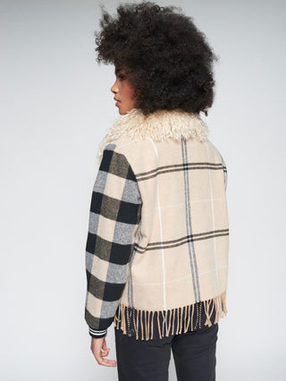 Vilagallo Bomber Jacket, Plaid