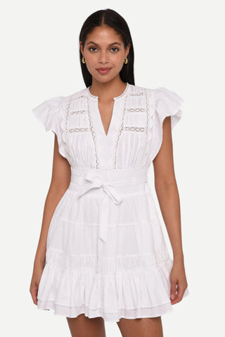 Love the Label Madelyn Mini Dress, Bright White LOVE THE LABEL
