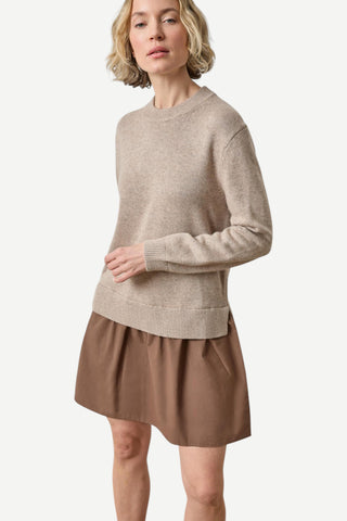 Lilla P Short Combo Sweater Dress, Birch
