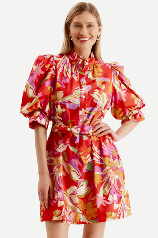 Tyler Boe Lydia Dress, Tiger Lily Floral