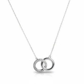 Allison Avery Halo Necklace, Sterling Silver
