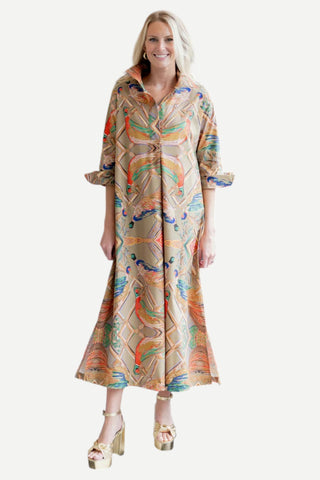 House of MBR Winston Long Shirt Dress