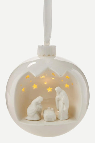 Twos Company Nativity Scene Ornament