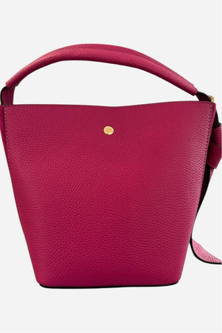 Le Feme Chateau Le Feme Classic Medium Bucket Handbag, Hot Pink