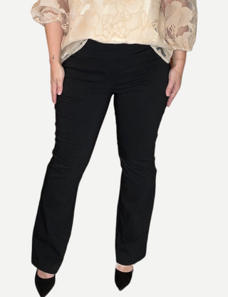 Renuar Pull On Bootcut Pant, Black