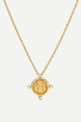 Julie Vos Bee Cameo Solitaire Necklace, Cubic Zirconia JULIE VOS