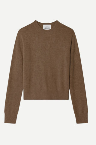 White + Warren Cashmere Crew, Coffee Bean
