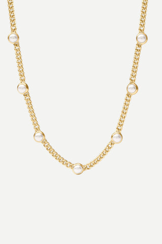 Julie Vos Dolce Delicate Station Necklace, Pearl